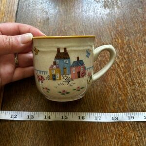 Set of 4 Teacups (Saucers Sold Separately) - Heartland 7774 Vintage Stoneware